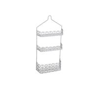 MSV Etagère de Douche à Fixer 3 Niveaux Acier Blanc Agadir