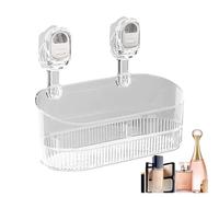 Étagère de douche à la ventouse, porte-rangement sans fidélisation pour salle de bain et cuisine, étagère de coin inférieur de drainage avec des ventouses solides pour le mur et l'organisation de la