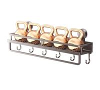 Étagère de douche à ventouse - Organisateur de ventouse de douche | Set de rangement de salle de bain à aspiration forte | Étagère murale amovible et organisateur de panier de douche pour salle de