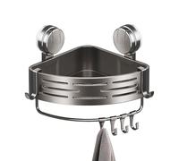 Étagère De Douche À Ventouse - Organiseur D'angle À Ventouse De Douche En ABS 250 G | Organisateur Gain De Place Pour Toilettes, Évier, Cuisine, Salle De Bains, Dortoir, Buanderie, Shampoin