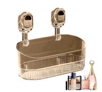 Étagère de douche à ventouse - Paroi transparente avec forte tenue | Support de rangement à ventouse sans perçage | Étagère murale d'angle | Solution de rangement pour douche peu encombrante