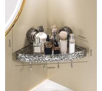 Étagère de douche à ventouse pour organiser proprement shampooing, gel douche, cosmétiques, etc