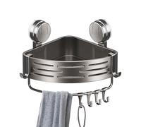 Étagère de Douche à Ventouses | Organisateur d'Angle pour Salle de Bain avec Ventouses - Gain de Place pour Toilette Baignoire Évier Cuisine Salle de Bain Dortoir Buanderie Shampooing Appartement