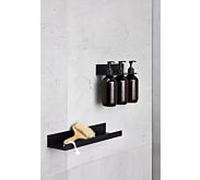 Étagère de douche Alape 8274112981 225 x 50 x 85 mm, noir mat, découpe pour distributeur de lotion à 3 compartiments