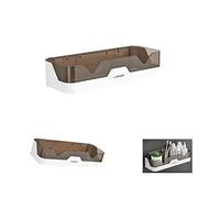 通用 Étagère de douche assortie sans perçage, en aluminium et plastique - Style différent - Pour cuisine et douche - Sans perçage (étagère de rangement murale)