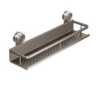 Étagère de douche avec aspiration: unité suspendue adhésive, organisateur mural angulaire, solution de stockage d'étagères réglable, design durable à | pour salle de bain cuisine douche chambre de l