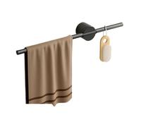 Étagère de douche Barre porte-serviettes, support mural créatif à base unique réglable, sans perçage, barre porte-serviettes moderne en aluminium, décoration de salle de bain for la maison Porte-servi