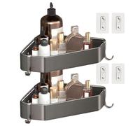 Étagère de douche - Caaddy de douche | Étagères de rangement par porte sans organisateur d'étagères de perçage organisateur de douche à séchage rapide pour salle de bain