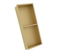 Étagère de douche carrée en acier inoxydable 304 pour shampoing, savon et articles de toilette Finition dorée 320 x 320 x 125 mm