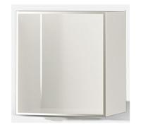 Étagère de douche carrée en acier inoxydable étanche pour salle de bain, cuisine et salon Blanc 32 x 32 x 12,5 cm