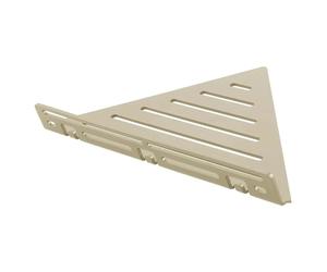 Étagère de douche d’angle en aluminium, coloris sable, avec barre - TI-SHELF LINE