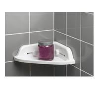 etagere de douche d'angle a ventouses fortes plastique