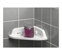 etagere de douche d'angle a ventouses fortes plastique
