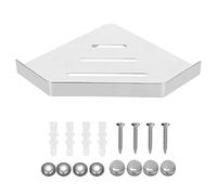 Étagère de douche d'angle, étagères de douche, étagère d'angle de douche murale, étagère de douche de salle de bain en acier inoxydable, organisateur de rangement de salle de bain (Perforated version)