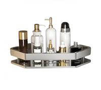 Étagère de douche d'angle, étagères de douche pour douche intérieure, étagères de rangement sans perçage - Organisateur d'étagère de rangement peu encombrant pour accessoires Duc