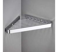 Étagère de douche d'angle murale flottante à 2 niveaux en laiton, multifonction pour shampooing, gel douche, serviettes, épices de cuisine et égouttoir à vaisselle