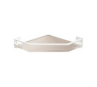 Étagère de douche d'angle sans perçage 32 cm Autocollante | Pas de perçage, adhésifs puissants, pour des surfaces lisses, montage facile, tient fermement