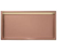 Étagère de douche en acier inoxydable avec lumière LED - Organiseur de salle de bain peu encombrant, pas besoin de carrelage