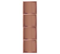 Étagère de douche en acier inoxydable - Fixation murale étanche pour articles de toilette, shampooing et salle de bain - Solution élégante pour la maison et la cuisine (119,4 cm) - Or rose