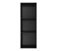 Étagère de douche en acier inoxydable noir à 3 niveaux avec lumière RVB pour salle de bain, cuisine, toilettes 33,3 x 10 x 94,2 cm