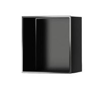 Étagère de douche en acier inoxydable noir mat - Cloison murale pour rangement de salle de bain Design polyvalent pour plusieurs scénarios Finition mate moderne