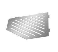 Étagère de douche en acier inoxydable pentagonale, brossée, sans barre - TI-SHELF LINE
