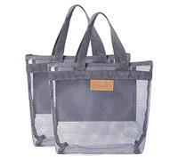 Étagère de douche en maille à séchage rapide à suspendre pour articles de toilette - Sac de rangement pour collège, dortoir, plage, voyage, camping - Avec fermeture éclair