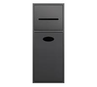 Étagère de douche encastrée en acier inoxydable pour articles de toilette et shampooing, étanche, gris 20 x 52 x 13,5 cm, idéale pour la rénovation de la maison et la nization
