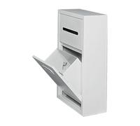 Étagère de Douche encastrée en Acier Inoxydable pour Niche Murale de Salle de Bain Organiseur Mural étanche pour Rangement de Salle de Bain Pas Besoin de carrelage Design Vertical pour la Maison