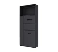 Étagère de douche encastrée en acier inoxydable - Rangement mural étanche pour salle de bain - Pas besoin de carrelage - Convient pour poubelle en alcôve - 86 x 30 x 14 cm