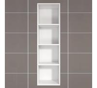Étagère de Douche encastrée et étanche pour Niche Murale de Salle de Bain Organiseur élégant pour Salle de Bain Salle d'eau Rangement pour shampoing et Produits de Toilette Solution Peu encombrante