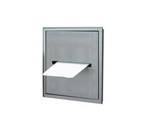 Étagère de douche encastrée étanche de 50,8 cm - Support mural en acier inoxydable avec rangement pour mouchoirs - Design carrelé facile à installer - Gris - Idéal pour les salles de bains et les