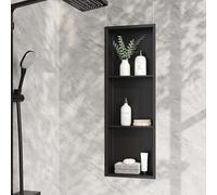 Étagère de douche encastrée étanche en acier inoxydable pour mur de douche, pas besoin de carrelage 1/2/3/4 couches nizer (120 cm x 28 cm x 12,5 cm)