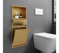 Étagère de douche encastrée étanche en acier inoxydable pour salle de bain et cuisine, solution pour économiser de l'espace et un accès facile