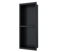 Étagère de douche encastrée étanche en acier inoxydable pour shampooing et articles de toilette - Solution de rangement moderne pour salle de bain pour la maison, le salon et la chambre à coucher
