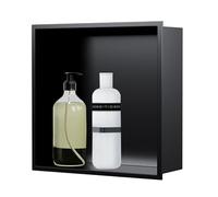 Étagère de douche encastrée, niche murale en acier inoxydable pour salle de bain, installation facile, pas besoin de carrelage pour le rangement à la maison
