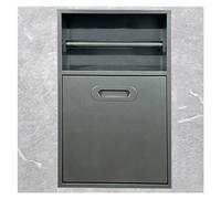 Étagère de douche encastrée - Organiseur de salle de bain en acier inoxydable pour shampooing et articles de toilette - Solution de rangement murale peu encombrante - Design moderne