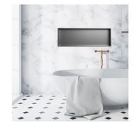 Étagère de douche encastrée pour salle de bain et cuisine, solution de rangement peu encombrante