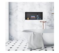 Étagère de douche encastrée pour salle de bain et cuisine, solution de rangement peu encombrante