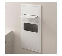 Étagère de douche étanche en acier inoxydable avec poubelle intégrée pour économiser de l'espace de salle de bain encastré pour un rangement efficace et un accès facile