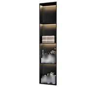 Étagère de douche étanche en acier inoxydable pour shampooing et articles de toilette Noir 120 x 28 x 12,5 cm