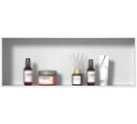 Étagère de Douche intégrée en Acier Inoxydable - Une Solution de Rangement Blanche pour Salle de Bain (24,4 x 12,5 x 4,9 Pouces), très Efficace et Peu encombrante avec Un Design Simple.