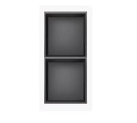 Étagère de douche moderne en acier inoxydable - Organiseur mural vertical pour salle de bain, cuisine et couloir - Solution d'économie d'espace pour un accès facile et un design élégant