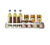 Étagère de douche murale de 80 cm, étagère de salle de bain adhésive sans perçage, en acier inoxydable, rangement pour douche, gain de place, pour salle de bain bien rangée