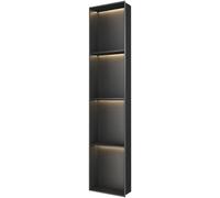 Étagère de douche murale en acier inoxydable - Étanche - Encastrée profonde pour savon, shampooing et bouteilles - Solution de rangement pour salle de bain peu encombrante
