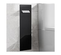 Étagère de douche murale en acier inoxydable étanche pour salle de bain - Organiseur de salle de bain pour papier toilette, brosse de cuisine, chambre à coucher - Noir - 200 x 660 x 140 mm