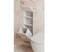 Étagère de douche murale en acier inoxydable imperméable pour salle de bain, prête à être carrelée, design moderne pour une organisation facile