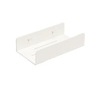 Étagère de douche murale en acier inoxydable SUS 304 sans perçage pour cuisine et salle de bain Blanc 40 cm