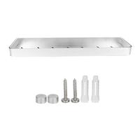 Étagère de Douche Murale en Aluminium 50 cm Support de Rangement Étanche pour Salle de Bain Cuisine et Balcon