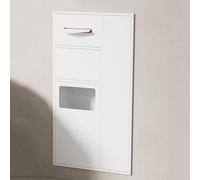 ÉTagèRe De Douche Murale Niche Acier Inoxydable, Niche Verticale Moderne encastrée et étanche pour Salle de Bain, boîte de Rangement pour Poubelle intégrée, alcôve pour Papier Toilette, Arti